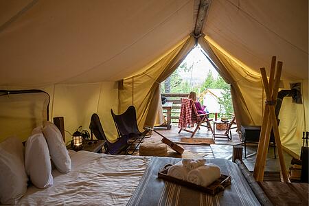 camping tente équipée